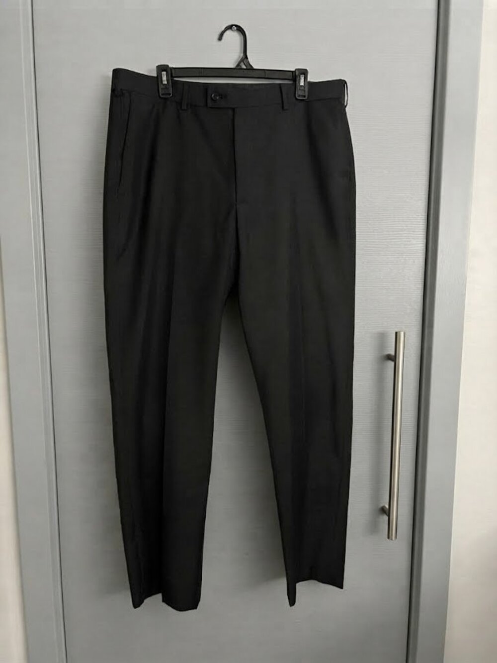 Perry Ellis Black Modern Fit Stretch Dress Pants / 36x32 Trousers